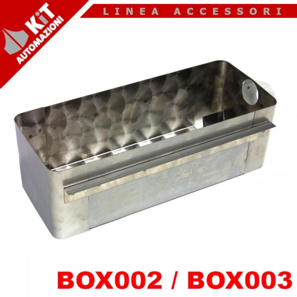 Cassetta di fondazione BOX002 in acciaio zincato o BOX003 in acciaio INOX