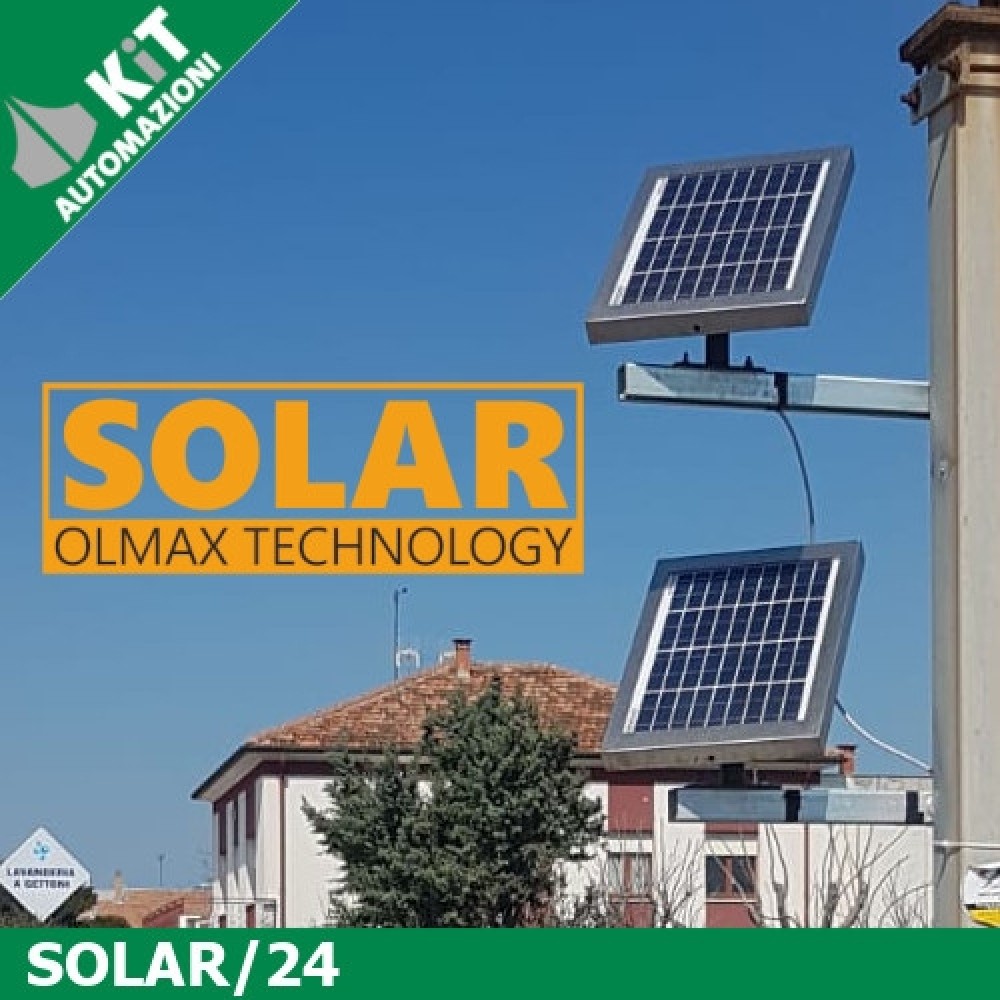 Pannelli solari 24V per cancelli automatici